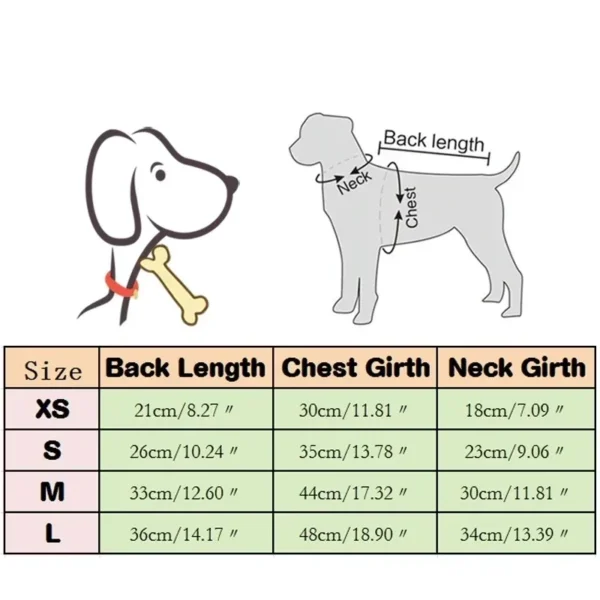 Dog Winter Warm Coat Theramal Jacket Vest Winter Coat Style Clothes Pet Cold Weather Cozy Snow Jacket for Small Medium Dogs - Image 4