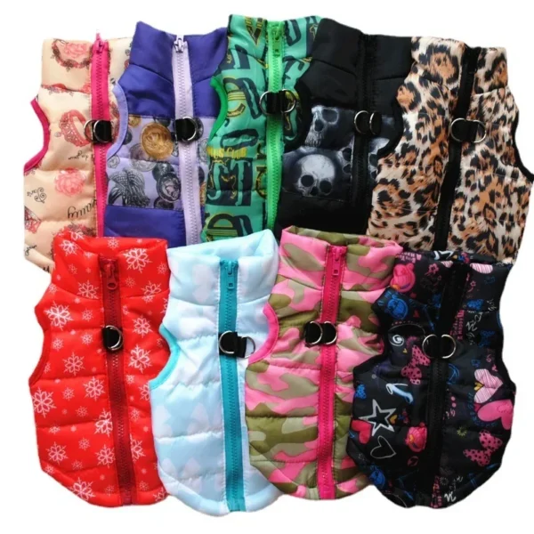 Dog Winter Warm Coat Theramal Jacket Vest Winter Coat Style Clothes Pet Cold Weather Cozy Snow Jacket for Small Medium Dogs - Image 3