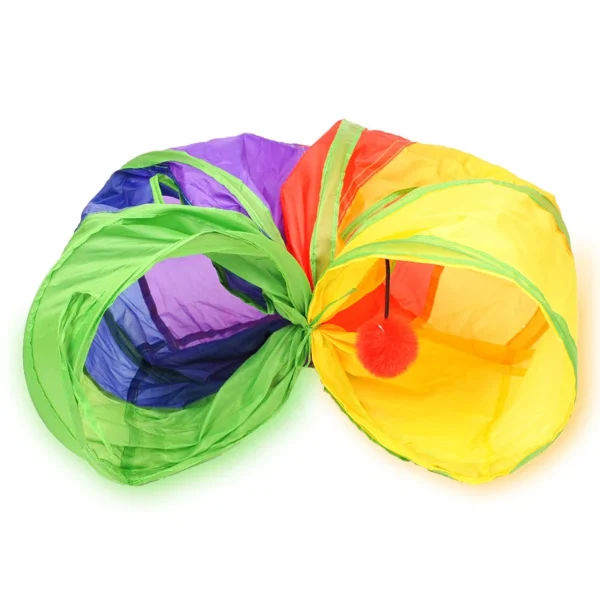 Cat Tunnel Pet Tube Collapsible Play Toy Indoor Outdoor Kitty Puppy Toys for Puzzle Exercising Hiding Training - Image 3