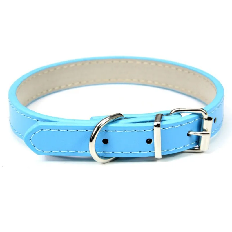 1PC Popular Adjustable Colorful Pet Collars Kitten Cat Collar PU Leather Neck Strap Safe for Dogs Soft Pet Supplies – Bild 4