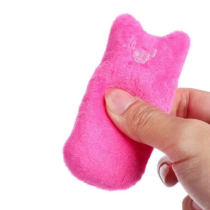 1 Pc Random Color Catnip Cat Toys Pillow Interactive Cat Toy Catnip Pet Supplies Pillow Thumb Teeth Grinding Bite Mint Cat Toy - Image 2