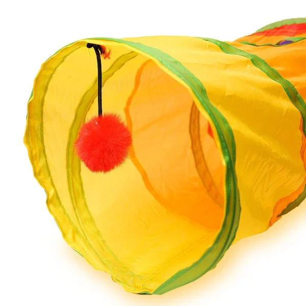 Cat Tunnel Pet Tube Collapsible Play Toy Indoor Outdoor Kitty Puppy Toys for Puzzle Exercising Hiding Training - Image 2