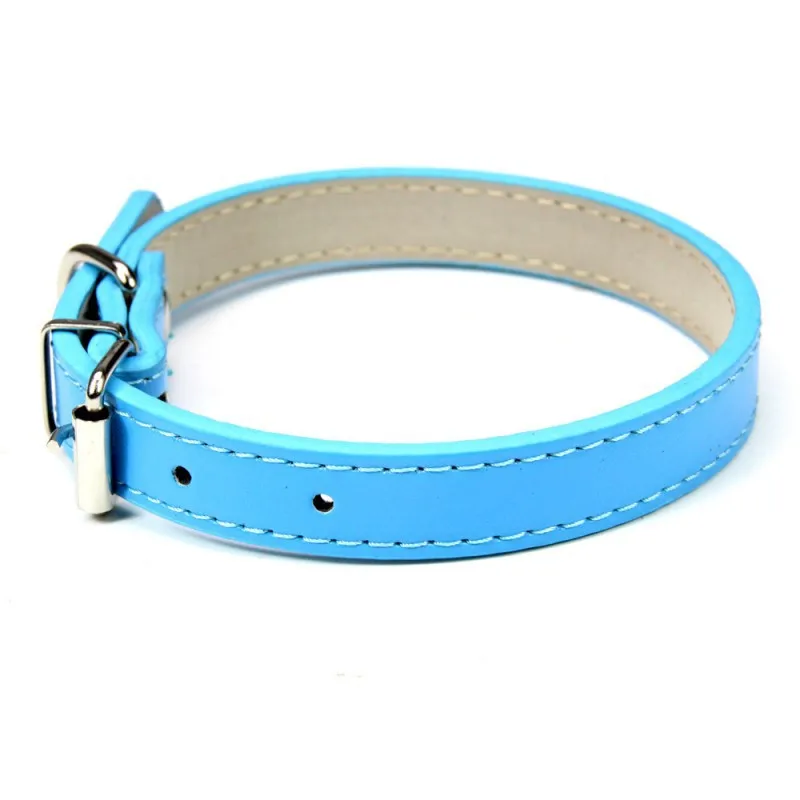 1PC Popular Adjustable Colorful Pet Collars Kitten Cat Collar PU Leather Neck Strap Safe for Dogs Soft Pet Supplies – Bild 3