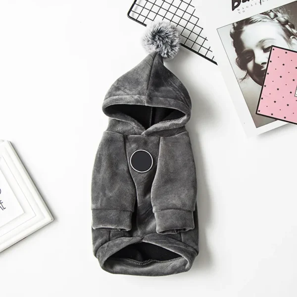 Winter Warm Cat Dog Hooded Coat Soft Pet Clothes for Small Dogs Cats Yorkshire Chihuahua Pullovers Pets Clothing manteau chien - Image 4