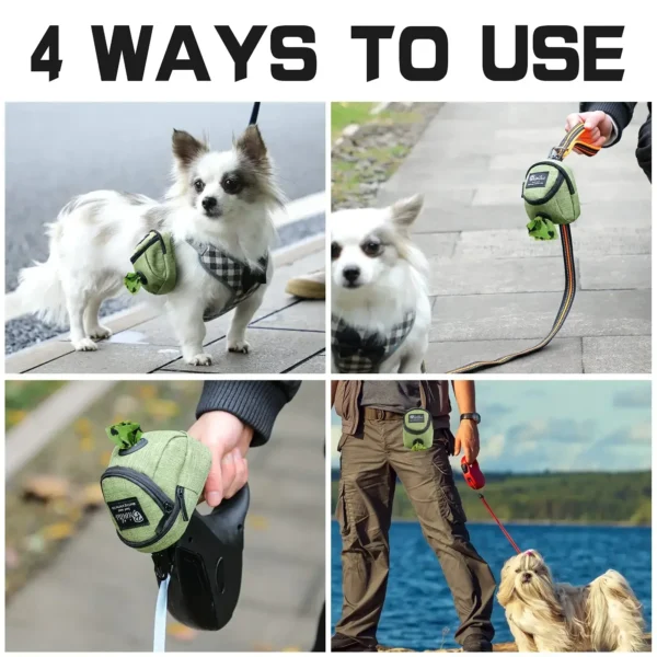 Portable Dog Training Treat Bag Outdoor Pet Dog Treat Pouch Puppy Snack Reward Waist Bag Dog Poop Bag Dispenser Pet Accessories - Imagen 3