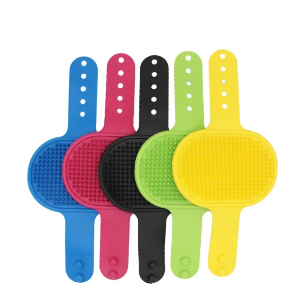 Soft Rubber Dog Cat Brush Pet Bath Silicone Comb Massage Comb Hair Remover Pet Supplies Dog Grooming Wash Cleaning Equipment - Image 2