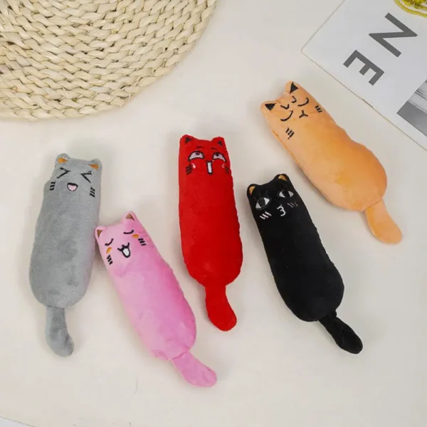 Cat Catnip Toys Cute Thumb Plush Pillow Teeth Grinding Bite-resistant Teasing Relaxation Cat Chew Toy Pet Accessories