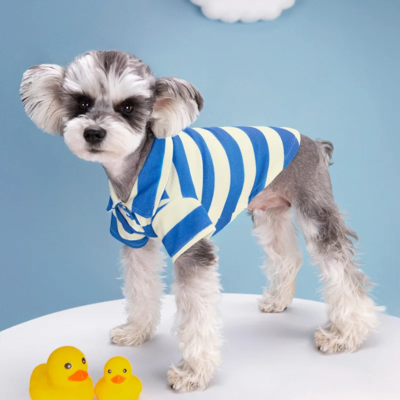 Pet Dog Polo Shirt Dog Clothes Summer Casual Clothing for Small Large Dogs Cats T-Shirt Chihuahua Pug Costumes Yorkshire Shirts — изображение 4