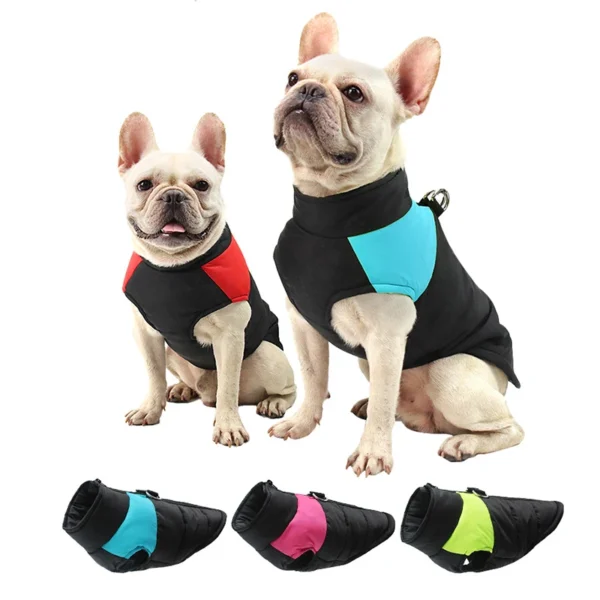 8 Size S-5XL Winter Dog Clothes For Pet Waterproof Warm Large Dog Vest Cat Puppy Ski Coats Jackets Green/Red/Blue/Pink - Image 4