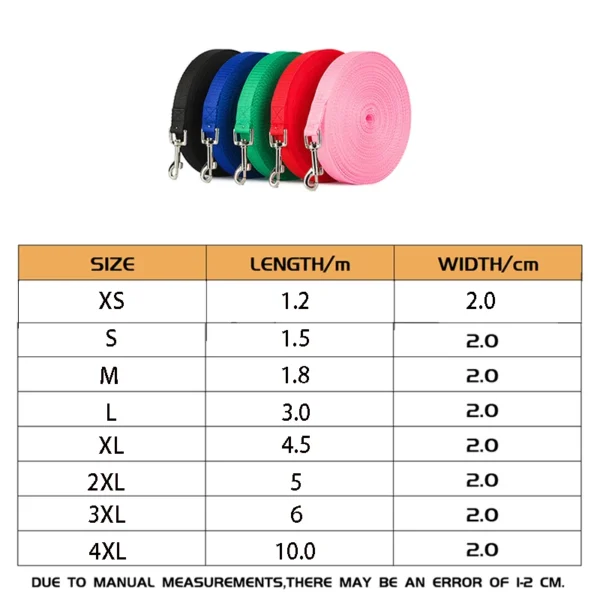 Longer Pet Leashes Rope Outdoor Training Running Dog Leash Belt PP Dogs Lead for Chihuahua Small and Large Dog Product - Image 6