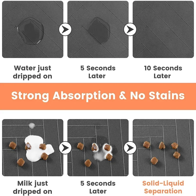 Pet Placemat Dog Food bowl Mat Drinking Feeding Placemat For Dog Cat Quick Dry Mat Waterproof Pet Bowl Pad Feeder Mats - Image 2