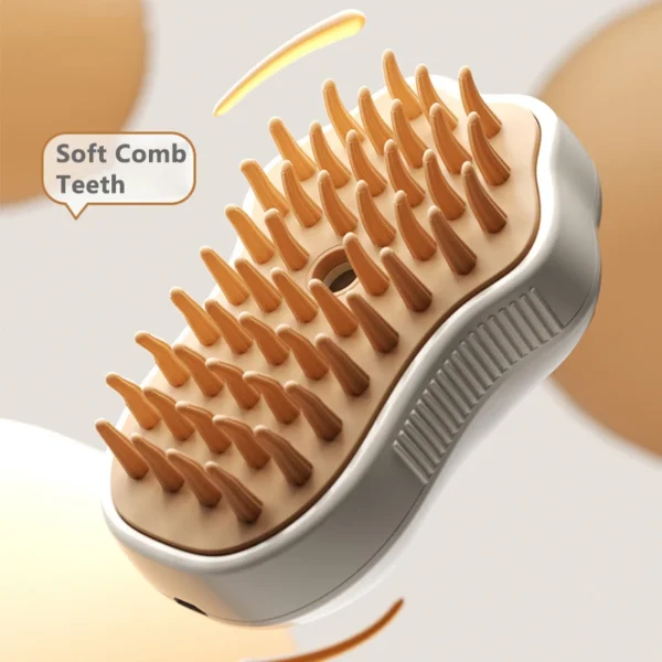 3 in 1 Steamy Pet Dog Brush Cat Steam Brush Electric Spray Cat Hair Brush Comb Massage Pet Grooming Tool Loose Hair Supplies - Image 3
