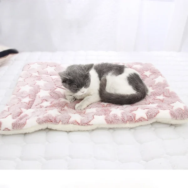 Soft Flannel Pet Mat dog Bed Winter Thicken Warm Cat Dog Blanket puppy Sleeping Cover Towel cushion for small Medium large dogs - Image 4
