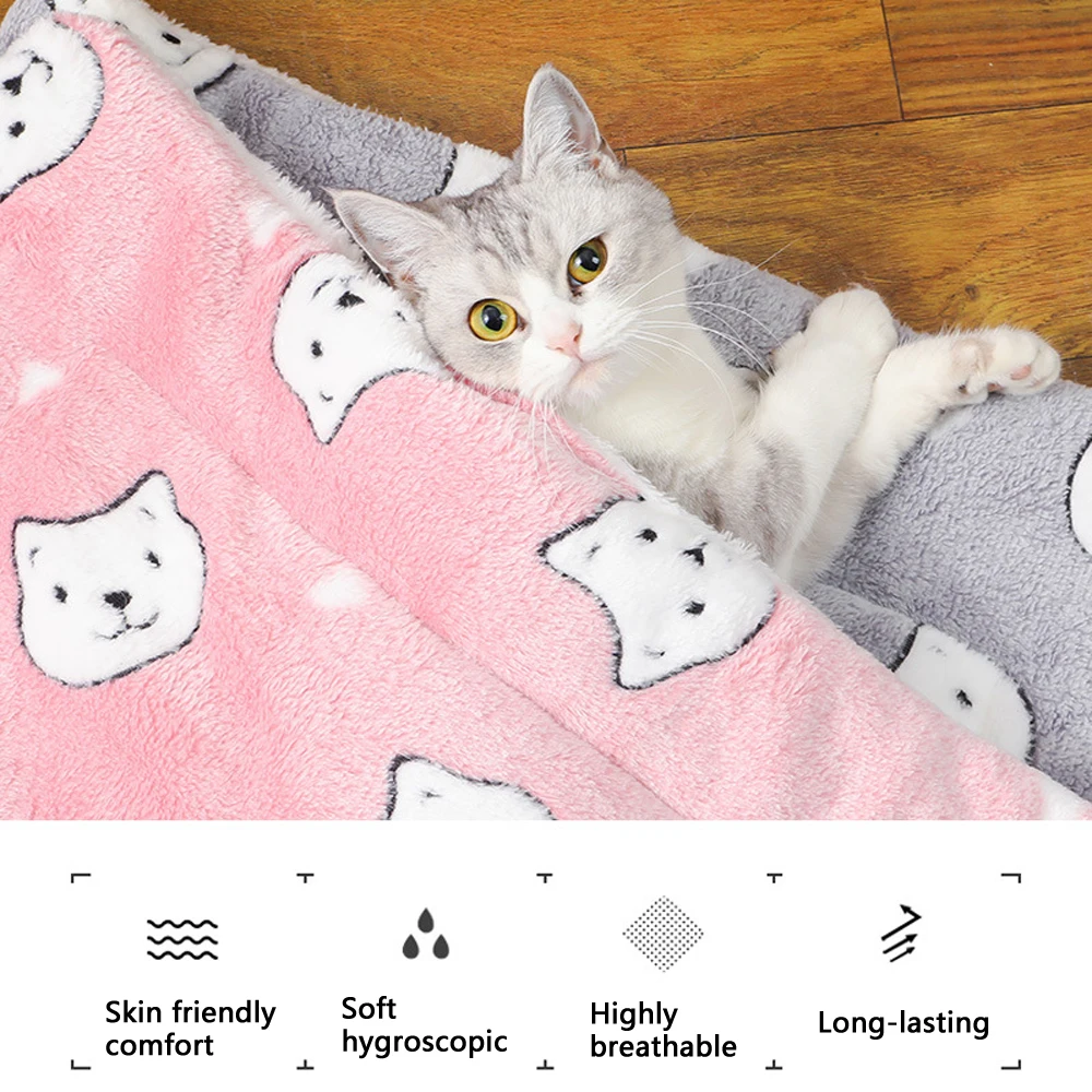 Pet Dog Bed All Season Warm Thick Sleeping Cat Nest Cushion Soft Pet Dog Sofa Mat Elastic Cat Bed for Medium Dog Accessories — изображение 5