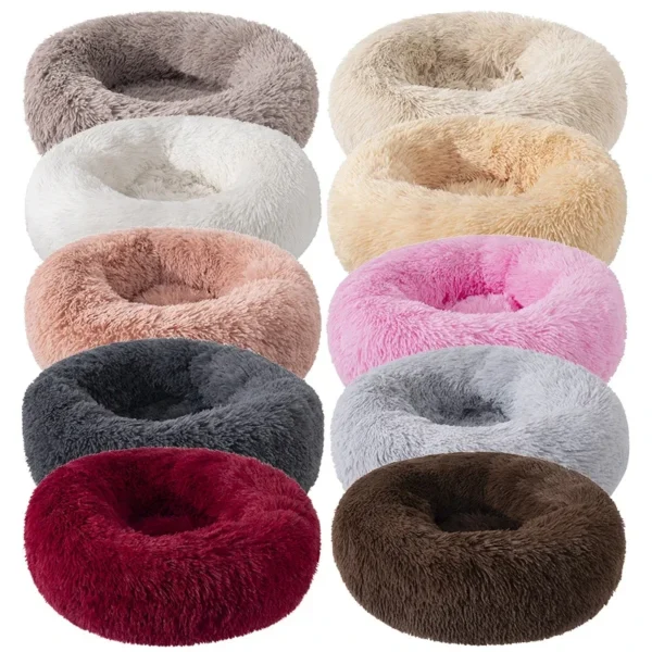 Super Soft Pet Cat Bed Plush Full Size Washable Calm Bed Donut Bed Comfortable Sleeping Artifact Suitable For All Kinds Of Cats - Image 5