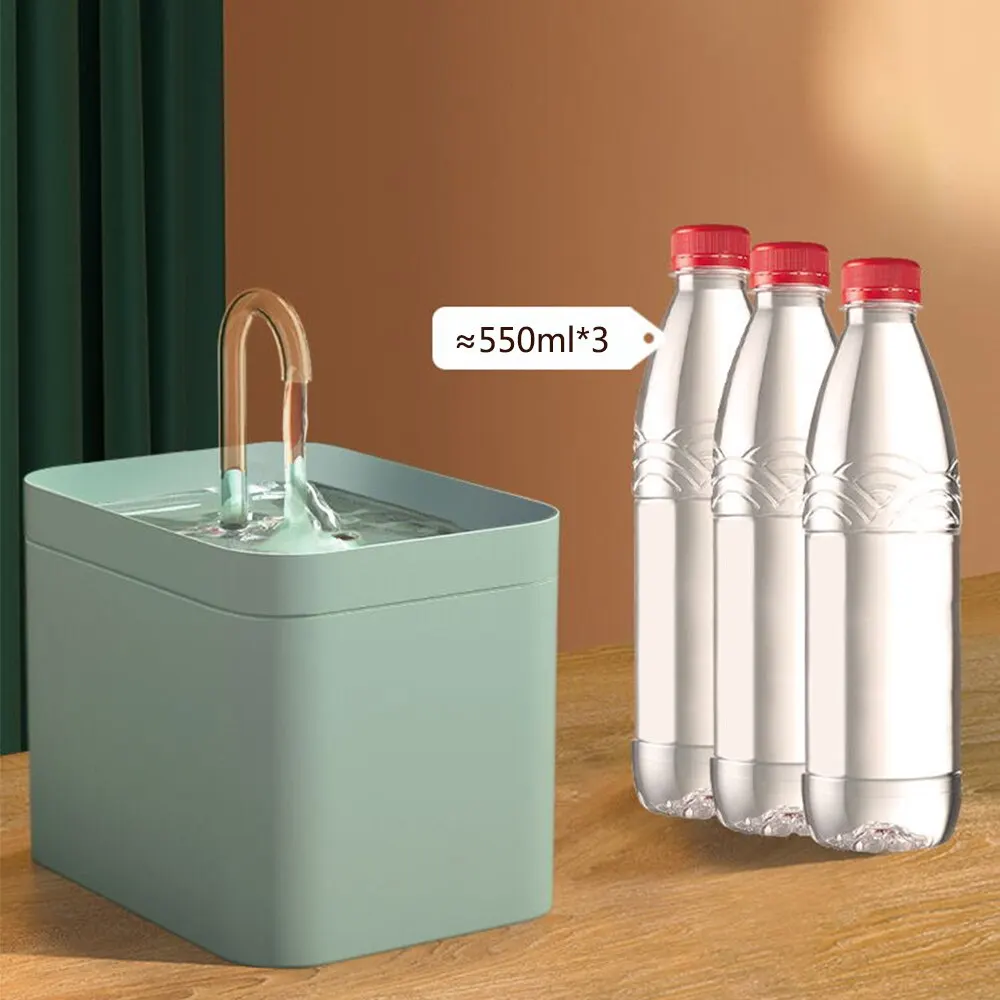 Pet Water Dispenser Auto Filter Electric Mute Cat Drinker 1.5L Recirculate Filtring Drinker for Cat Water Fountain – Bild 3