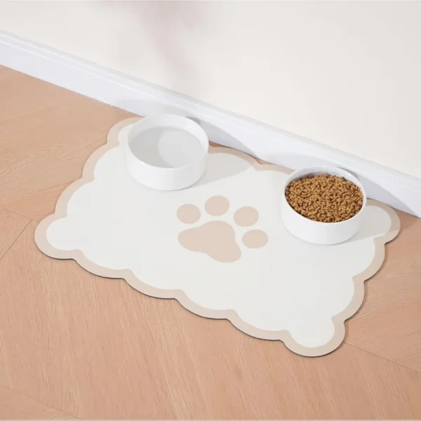 VIKAMA Summer Pure Colour Pet Mats Non-Slip, Water Absorbent, Wear-Resistant, Easy-To-Clean Dog Food Mats Cat Food Mats - Image 2