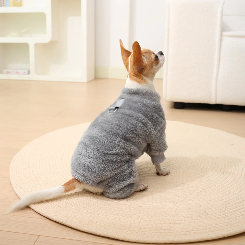 Pet Dog Clothes Soft Warm Fleece Dog Jumpsuit For Small Medium Dogs Cat Winter Puppy Kitten Clothing Chihuahua Yorkshire Outfits - Imagem 6