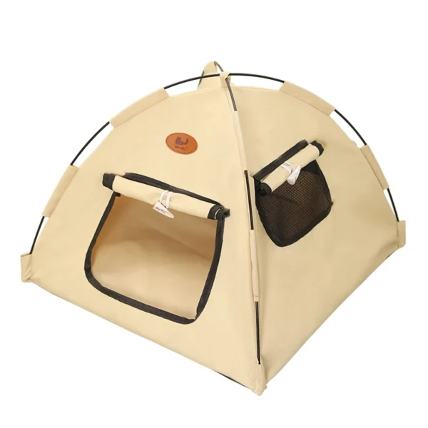 The New Three-color Tent Nest With Its Own Door Curtain Four Seasons General Ventilation Without Flavor Closed Warm Pet Nest - Image 5