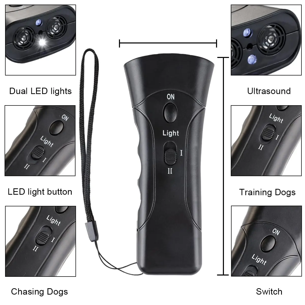 Pet Dog Repeller Anti Barking Stop Bark Training Device Trainer LED Ultrasonic Anti Barking Ultrasonic Without Battery — изображение 3