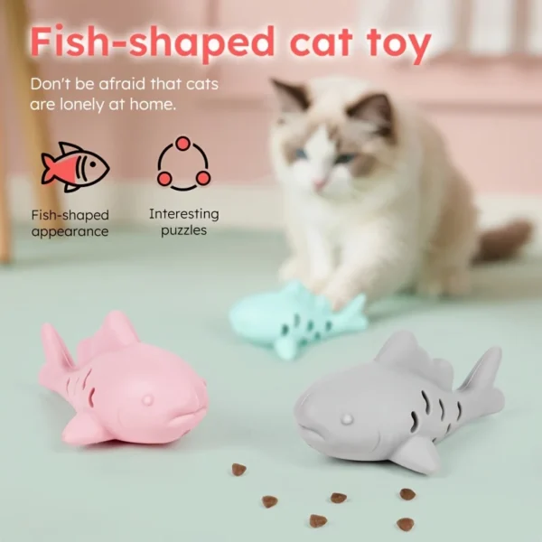 1pc Interactive Cat & Dog Toy - Durable Bite-Resistant Design, Hiding Food & Grinding Teeth Entertainment for Small Pets - Image 4
