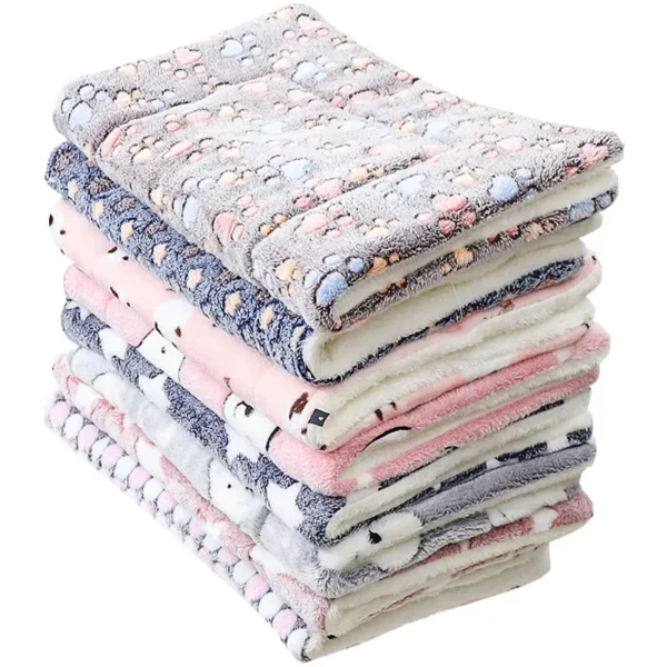 Soft Flannel Pet Mat dog Bed Winter Thicken Warm Cat Dog Blanket puppy Sleeping Cover Towel cushion for small Medium large dogs - Image 6