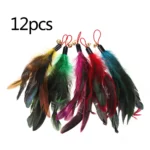 5 Pcs Interactive Catcher Teaser Cat Wand Replacement Cat Teaser Stick Pet Supplies Cat Wand Toys Refills for Most Cats Kittens