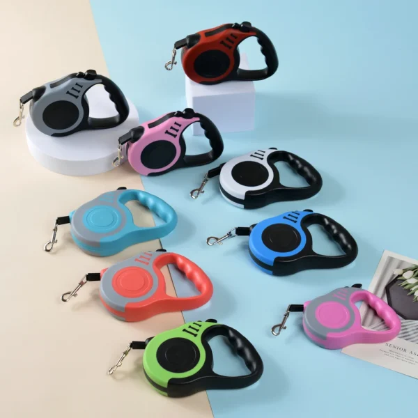 Dog Leash 3m 5m Long Strong Nylon Puppy Lead For Small Medium Large Dogs Cats Automatic Retractable Yorkshire Pug Pet Supplies - Image 4