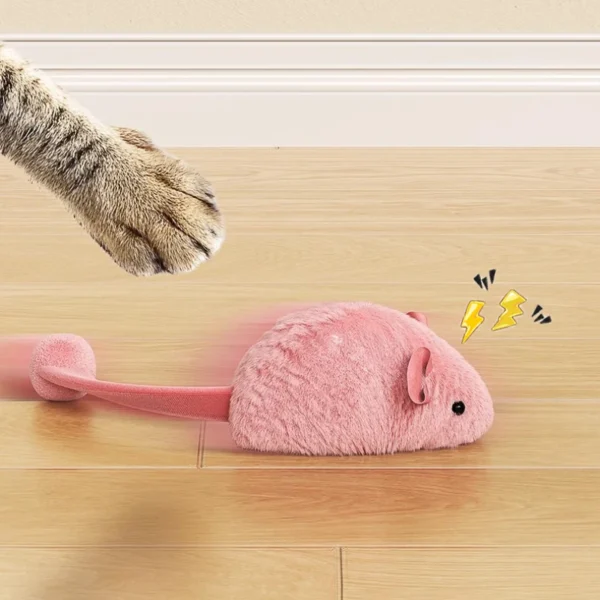 Interactive Plush Mouse Cat Toys Simulation Mice Kitten Self-Playing Plush Toys Indoor Pet Cats Chew Toy - Image 3