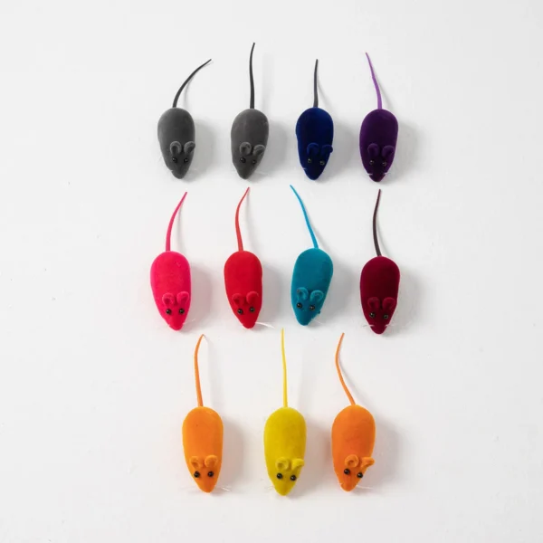 Sound Rubber Simulation Mouse Pet Cat Toys Interactive for Kitten Accessories Gifts Enamel Mouse Bite Resistance - Image 4