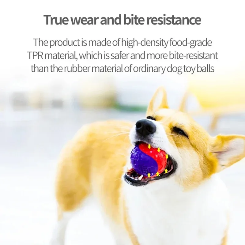 Gigwi Pet Toys Interactive Dog Ball G-Ball Series Squeaky Balls Dog Toys 2.5” for Small/Medium Dogs Bouncy And Assorted Colors - Imagen 6