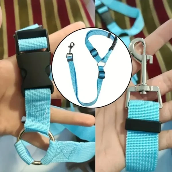 1pc Pet Dog and Cat Seat Belt Car Headrest Restraint Adjustable Safety Rope Car Seat Belt Dog Accessories for Small Dogs - Image 3