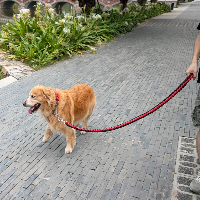 Heavy Duty Large Dog Leash Durable Nylon Braided Lead for Small Medium Big Dogs Bully Walking Hunting Camping Pet Accessories - Image 6