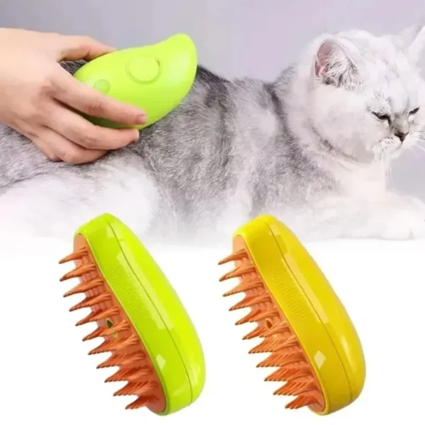 Comb Accessories for Cats 3-in-1 Cats Pet Products Electric Cats Hair Brush Sprayer Grooming Supplies Steam Massage Tool Pets - Image 2
