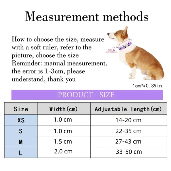 Adjustable Pet Collars Nylon Puppy Kitten Collar Strong And Durable Neck Band Suitable For Small And Medium Dogs And Cats – Bild 3