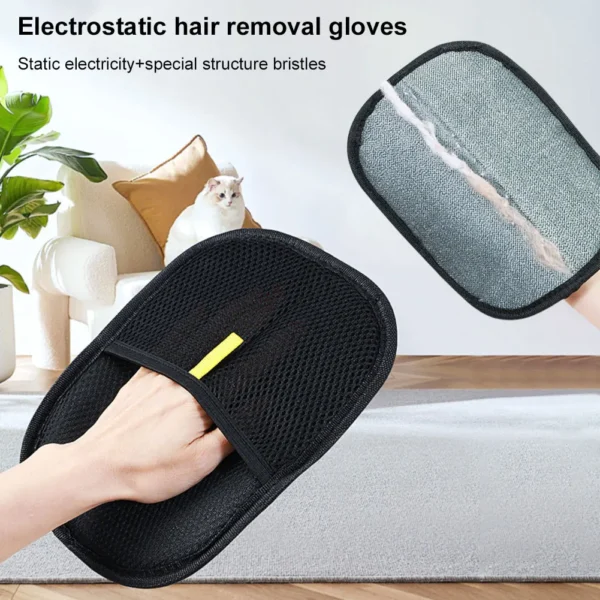 1/2/3/4/5pcs Pet Hair Remover Mitt Pet Hair Remover Gloves Deshedding Brush Glove for Dog Cat Rabbit with Long/Short/Curly Hair - Image 2