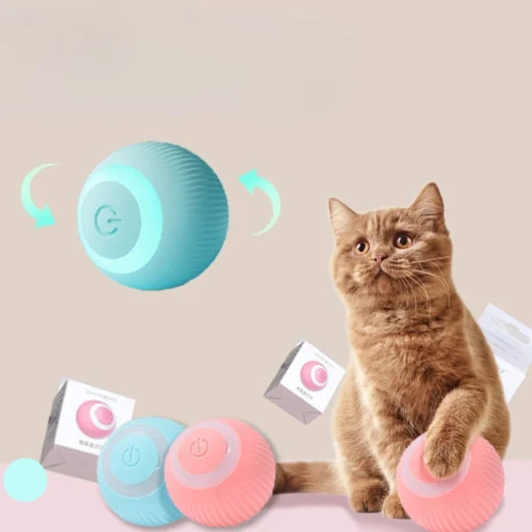 Smart Cat Rolling Ball Electronic Interactive Cat Toy Rechargeable Self-moving Kitten Bite Resistant Durable and Fun Pet Toys - Image 5