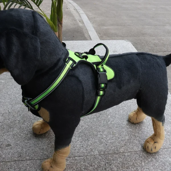 Adjustable Nylon Dog Harness Vest Reflective Soft Breathable No Pull Dog Harness Pet Harness Leash For Small Large Dogs - Imagen 5