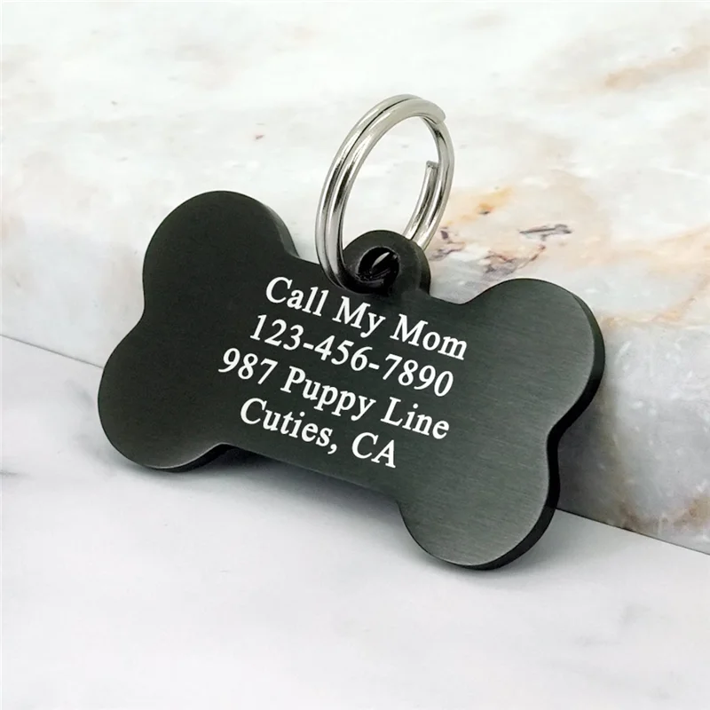 Pet ID Tags Personalized for Dogs plate tag Medal with Engraving Name Customizable Kitten Puppy Accessories Necklace Chain - Image 4
