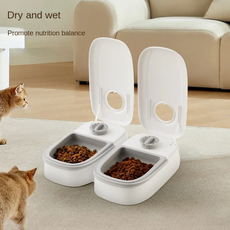 Dog Feeder Cat Automatic Feeding Water Bowl with Timer Pet Food Storage Dispenser Container Pets Puppy Kitten Accessories - Imagen 5