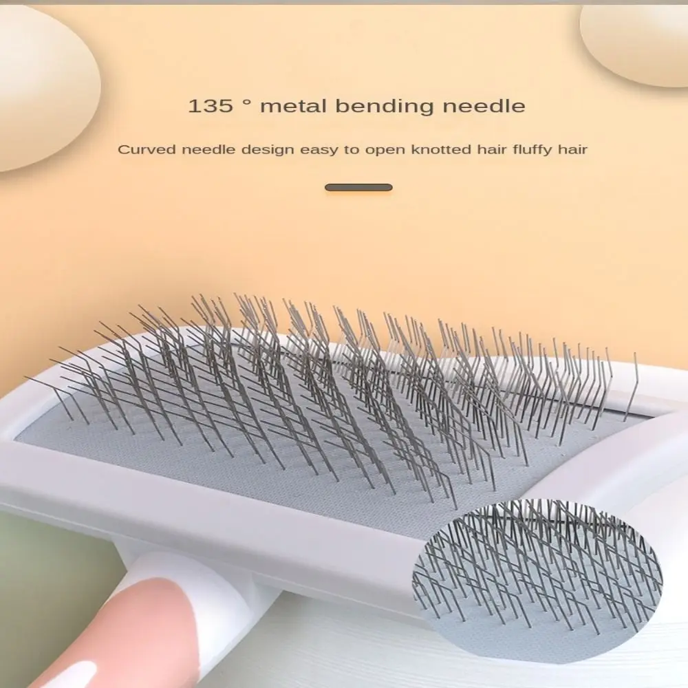 Pet Hair Shedding Comb Dog Cat Brush Grooming Long Hair Indoor Hair Remover Cleaning Beauty Slicker Pet Supplies - Imagem 4
