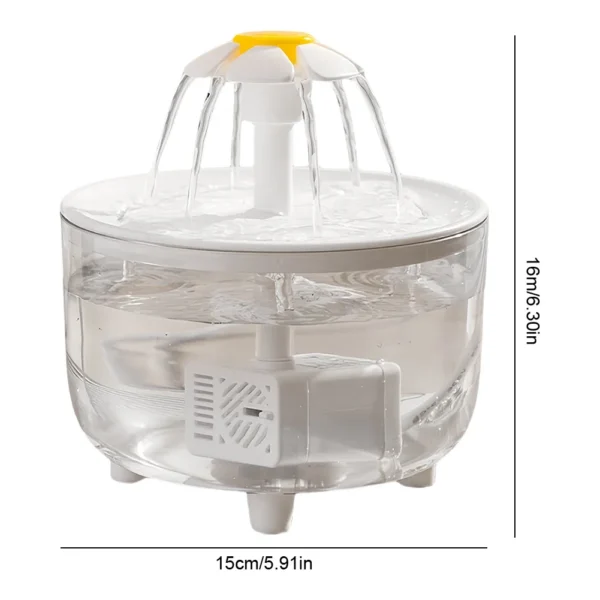 USB Electric Mute 1L Pet Water Fountain Automatic Cat Drink Bowl Filter Pet Drinking Dispenser Drinker For Cats Water Filter - Image 4