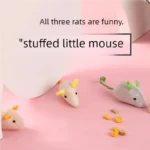 Catnip Mice Cat Toy Blue Gray Pink Fun Plush Mouse Cats Kitten Scratch Bite Pet Interactive Toy