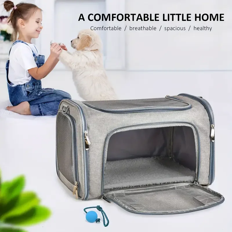 Pet Carrier Bag Side Ventilated Backpack Cat Pet Carriers Dog Travel Bag Airline Approved Transport for Small Dogs Cats Outgoing - Imagem 3