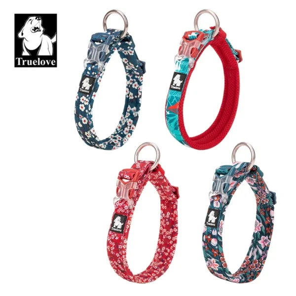 Truelove Floral Pet Collar Best Padded Comfort Cushion Camouflage Small Medium and Large Dogs and Pets Running Outdoors TLC5273 - Imagen 3