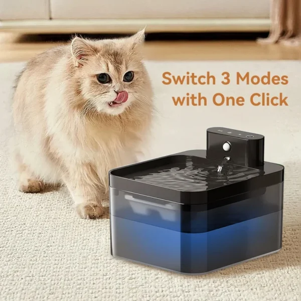 Wireless Automatic Cat Water Fountain 2600mAh Pet Water Dispenser For Dog Cat Infrared Sensor Smart Pet Drinkier Fountain - Image 3