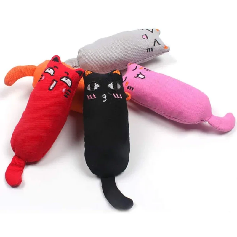 Rustle Sound Catnip Toy Cats Products for Pets Cute Cat Toys for Kitten Teeth Grinding Cat Plush Thumb Pillow Pet Accessories – Bild 3