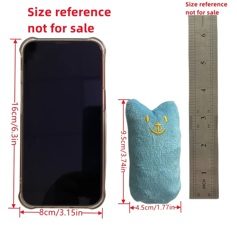 1 Pc Random Color Catnip Cat Toys Pillow Interactive Cat Toy Catnip Pet Supplies Pillow Thumb Teeth Grinding Bite Mint Cat Toy - Image 6