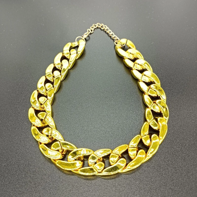Pet Necklace Medium and Small Dog Collar Jewelry Dog Bully Gold Chain Pet Accessories — изображение 6