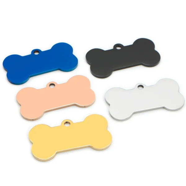 Stainless Steel 20Pcs Bone Dog ID Tag Keychain Engraved Pet ID Personalized Collar Tags Pendant Keyring Bone Pet Accessories - Image 4